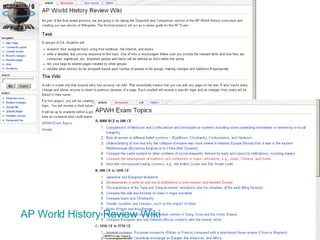 AP World History Review Wiki 