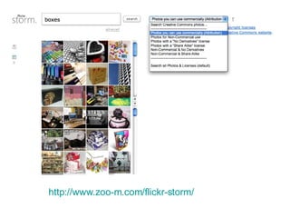 http://www.zoo-m.com/flickr-storm/ 