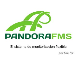 El sistema de monitorización flexible
                               Javier Terrero Prior
 