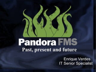 Past, present and future Enrique Verdes  IT Senior Specialist 