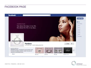 FACEBOOK PAGE
CREATIVE | PANDORA | 29th MAY 2013
 
