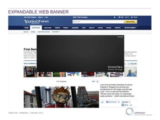 EXPANDABLE WEB BANNER
CREATIVE | PANDORA | 29th MAY 2013
 