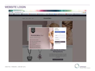 WEBSITE LOGIN
CREATIVE | PANDORA | 29th MAY 2013
 