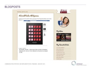 BLOGPOSTS
COMMUNICATION STRATEGY AND IMPLEMENTATION | PANDORA | 29th MAY 2013
 