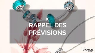 10
RAPPEL DES
PRÉVISIONS
 