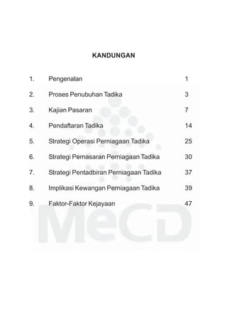 Panduan Penubuhan Tadika