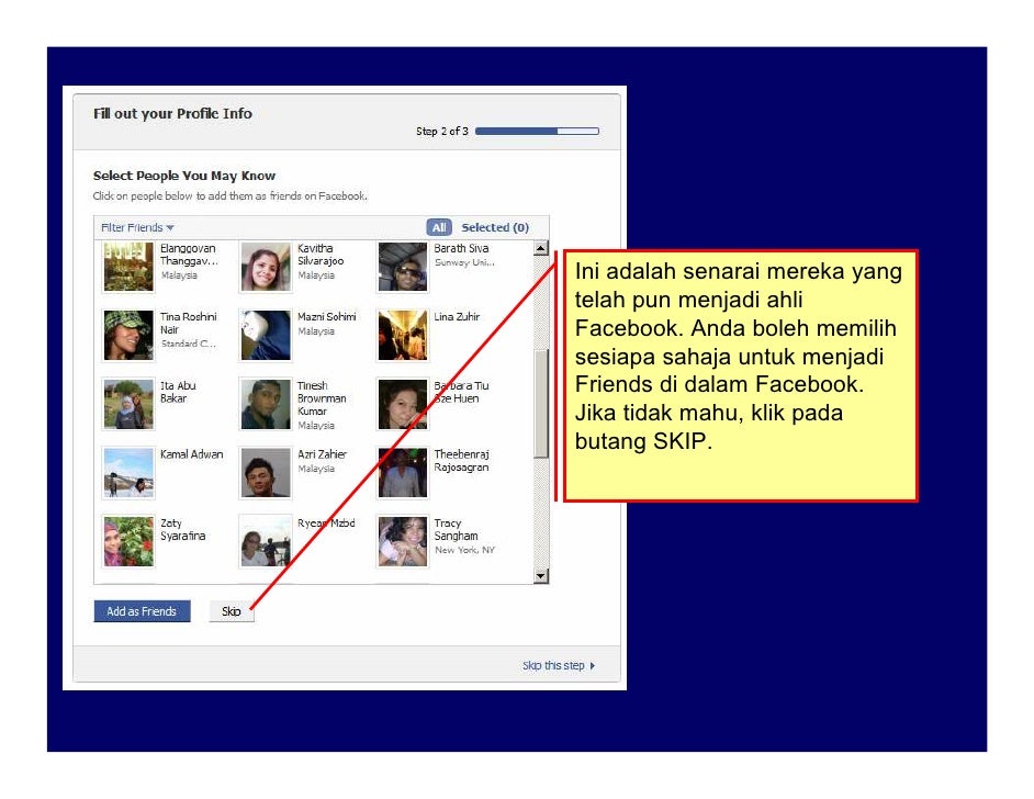 Panduan Mendaftar Akaun Facebook
