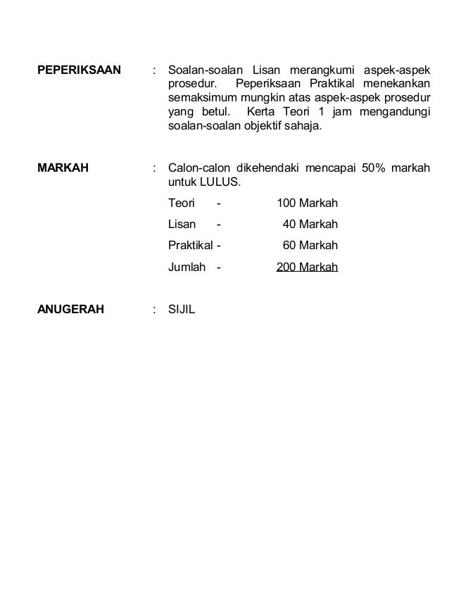 Panduan Persijilan dan Sukatan Pelajaran - PBSM