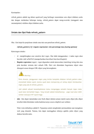 Panduan refresh-pattern-libre | PDF