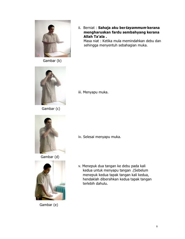 Panduan Tayammum Wudu Dan Solat Bagi Pesakit
