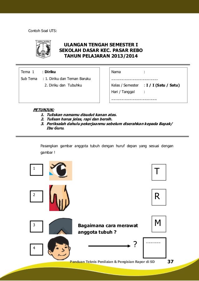 Anggota Tubuh Contoh Soal Untuk Anak Paud Kunci Ujian