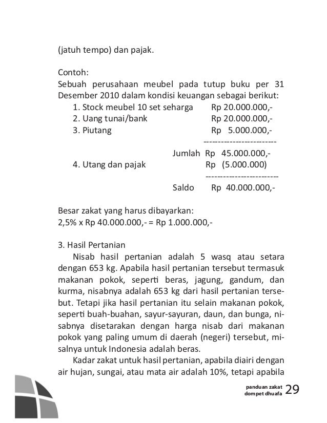 Panduan Zakat Dompet Dhuafa