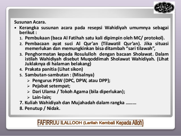Contoh Naskah Pembawa Acara Tahlilan - tukaffe.com