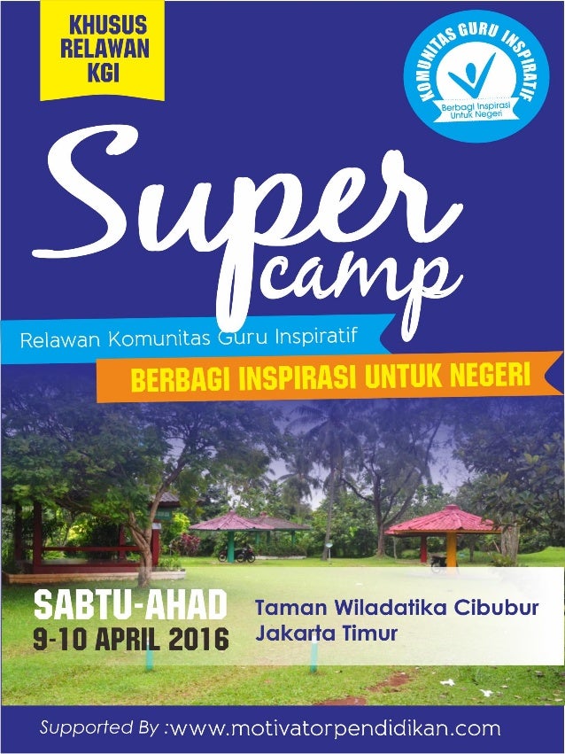 Panduan acara super camp komunitas guru inspiratif 2016