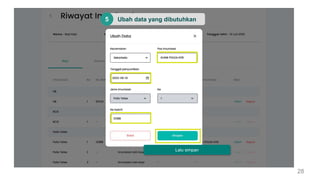 28
Ubah data yang dibutuhkan
5
Lalu simpan
 