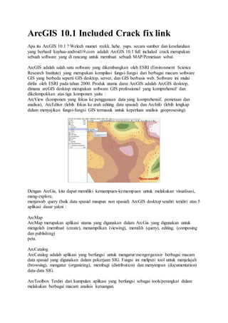 arcgis 10.3 license manager crack