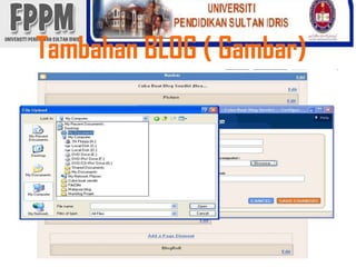 Tambahan BLOG ( Gambar) 