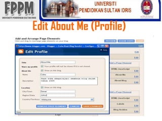 Edit About Me (Profile) 