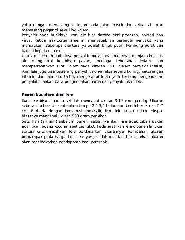 Panduan Budidaya Ikan Lele, Ikan Nila,Ikan Gurami, dan 