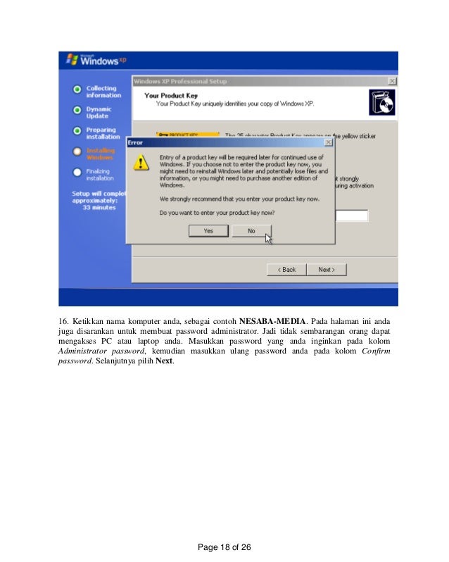 Panduan Cara Menginstall Windows Xp Sp3 Untuk Pemula Lengkap Dengan G