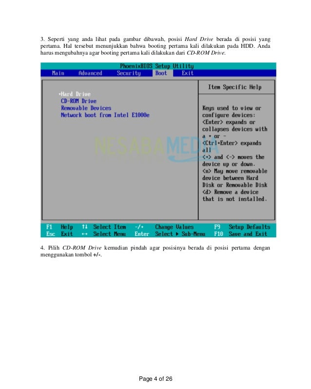 Gambar proses instalasi Windows XP menggunakan flashdisk