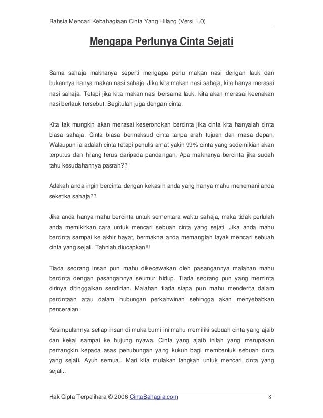 Panduan Cinta Bahagia