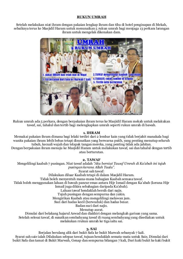 Panduan dan tips umrah
