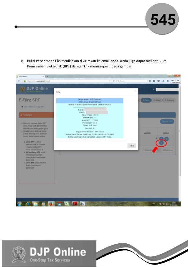 Panduan e-filing (SPT Tahunan Elektronik)