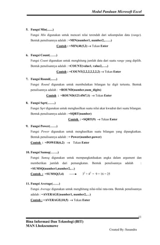 Panduan excel 2007 | PDF