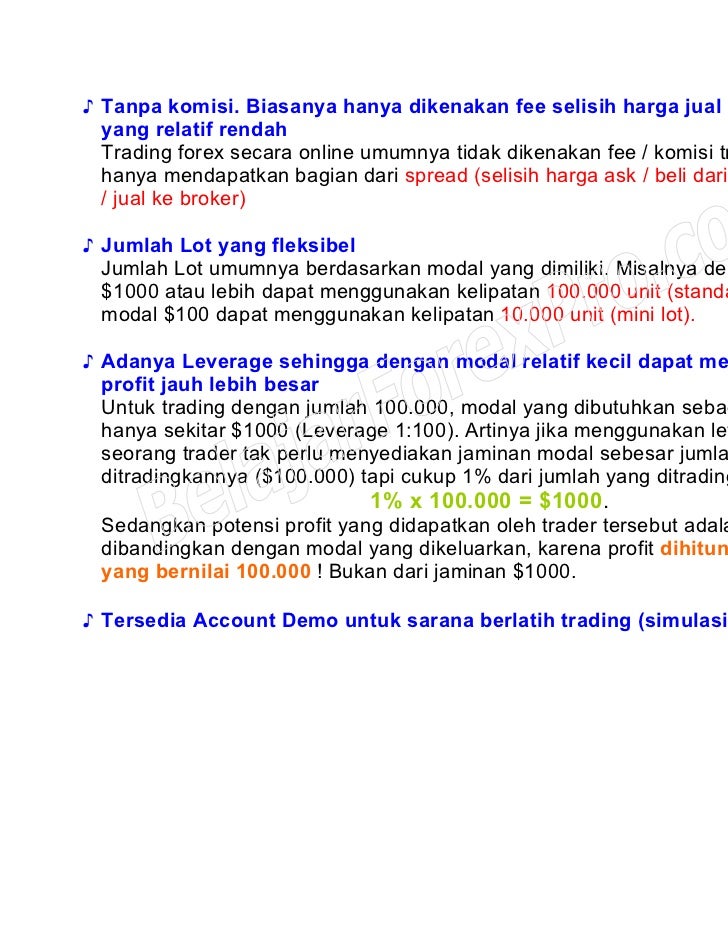 Investasi forex mini