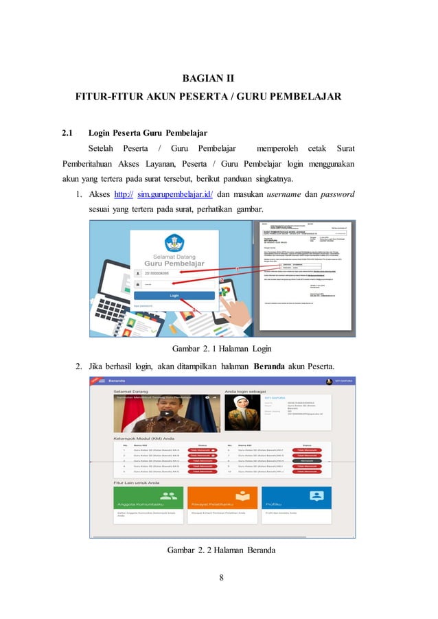 Panduan guru pembelajar daring peserta | PDF