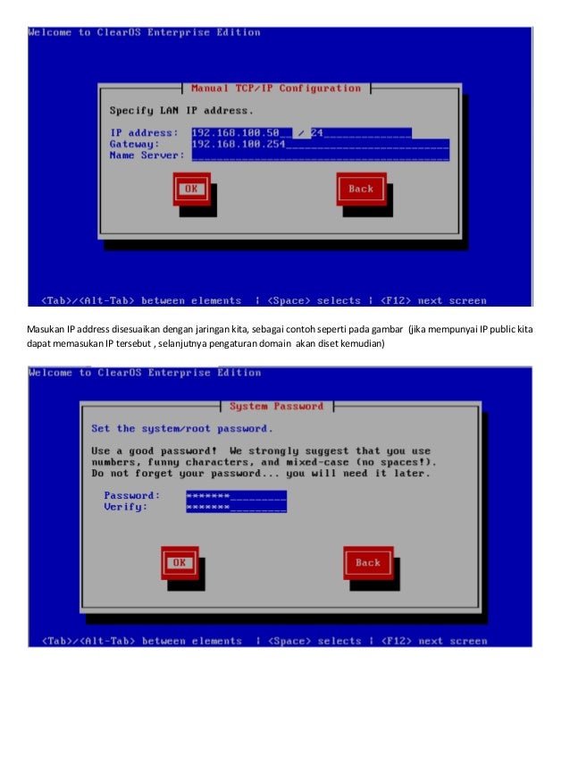 Panduan instalasi clear os 5.2 standalone mode, web server 
