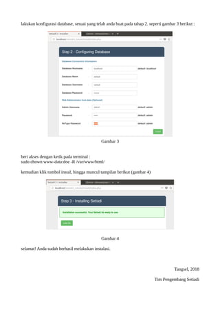 Panduan instalasi setiadi2 di server ubuntu 16.04