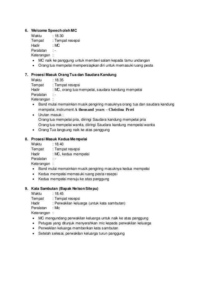 Kata Sambutan Resepsi Pernikahan Mempelai Pria Berita Terbaru Hari Ini