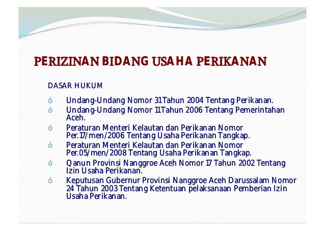 Berinvestasi bidang perikanan di Aceh