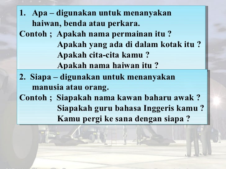 Contoh Kata Tanya Contoh Soal Dan Materi Pelajaran 7