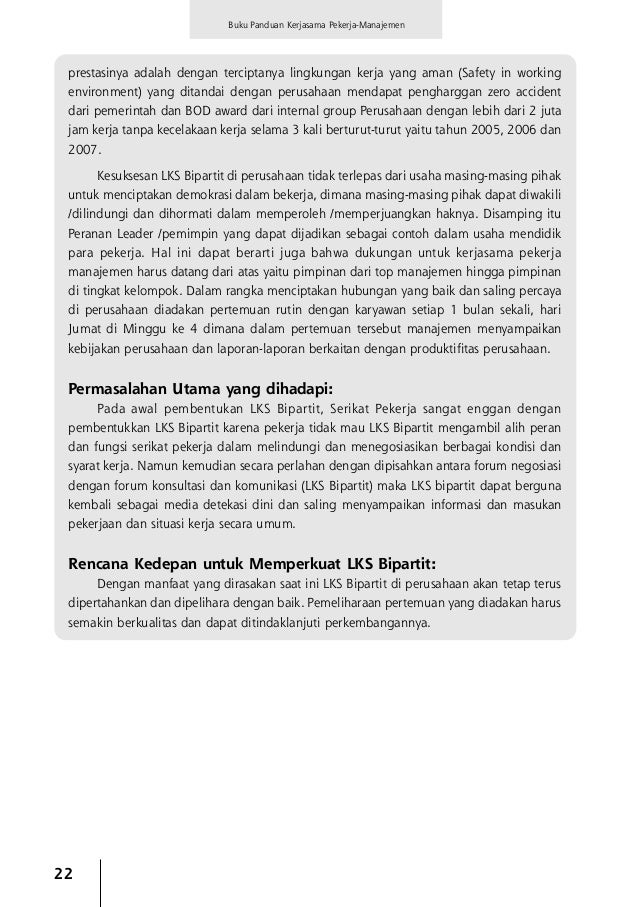 Panduan kerjasama manajemen dan pekerja