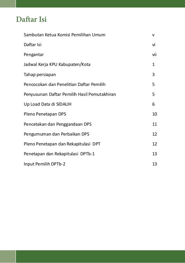 Panduan KPU Kab/kota dalam Pemutakhiran Data Pemilih
