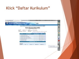 Klick “Daftar Kurikulum”
 