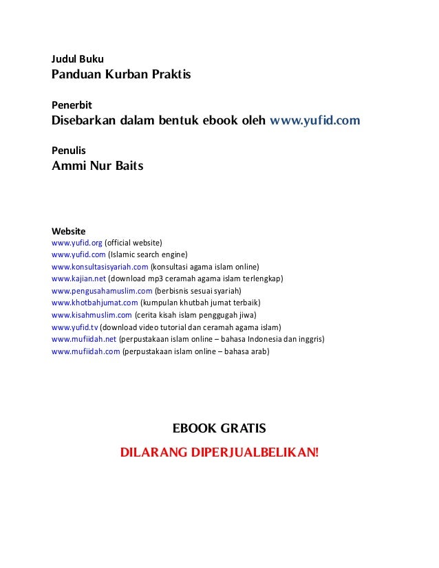 Panduan kurban praktis