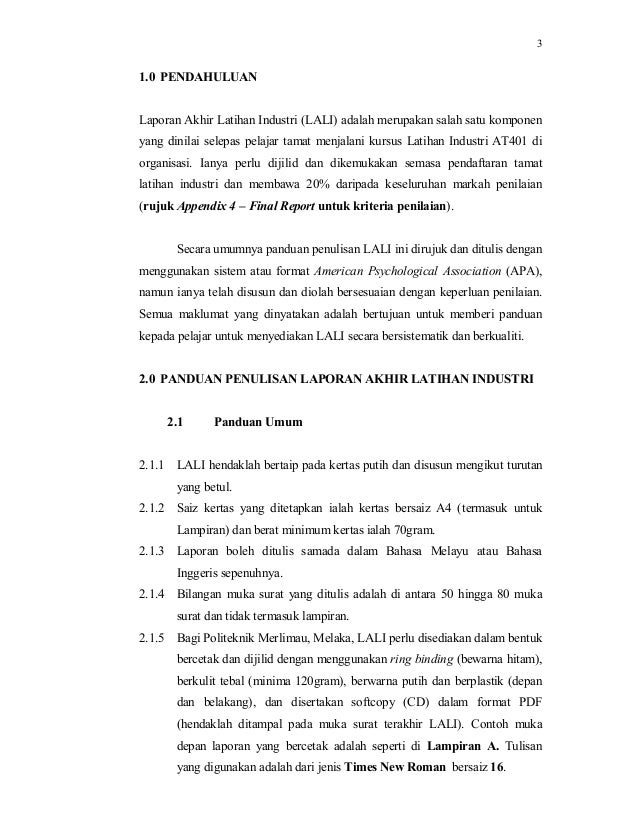 Contoh Format Laporan Refleksi - Contoh Slim