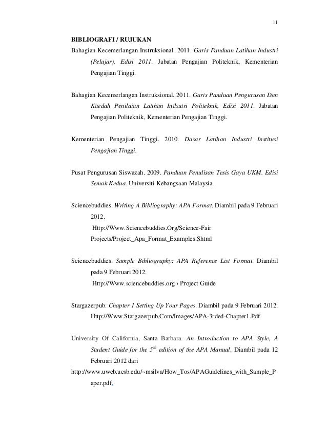 Panduan Laporan Akhir Latihan Industri 2014 Pmm