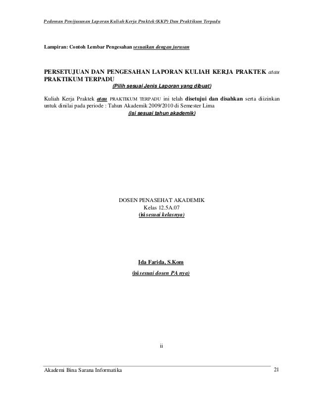 Contoh Laporan Kerja Praktek - Temblor En