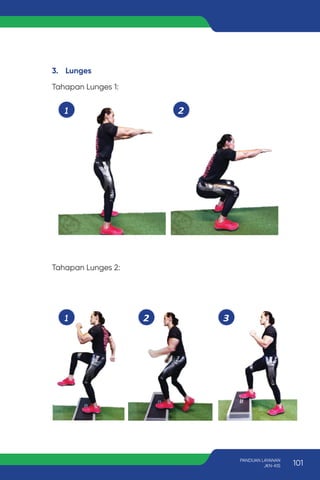 Tahapanlunges1:
Tahapanlunges2:
Tahapan Lunges 2:
Tahapanlunges1:
Tahapanlunges2:
3. Lunges
Tahapan Lunges 1:
101
PANDUAN LAYANAN
JKN-KIS
 