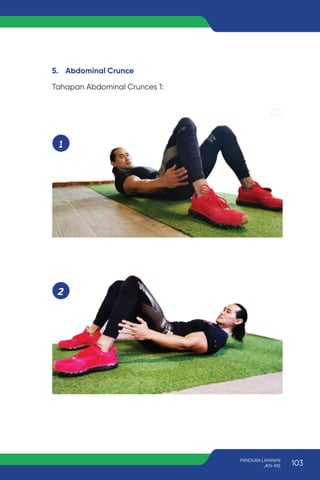 5. Abdominal Crunce
Tahapan Abdominal Crunces 1:
103
PANDUAN LAYANAN
JKN-KIS
 