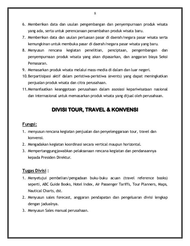 Panduan Manajemen Biro Perjalanan Wisata