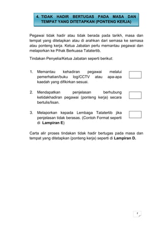 Panduan Mengurus Pegawai Tidak Hadir Bertugas | PDF