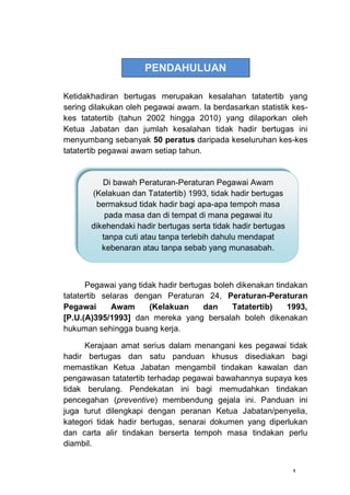 Panduan Mengurus Pegawai Tidak Hadir Bertugas Pdf