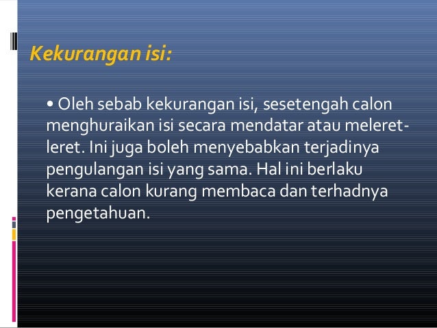 Panduan menjawab karangan spm