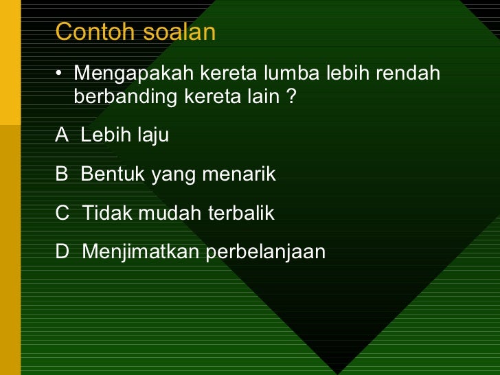 Contoh Soalan Rumusan Dan Pemahaman Spm - Persoalan s